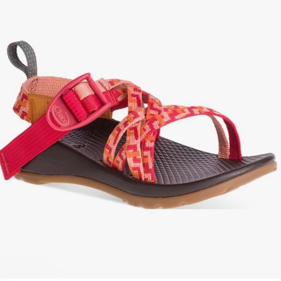 Chaco Youth Helix Peach Z/X1 Eco Tread Strappy Sandals - Picture 10 of 11